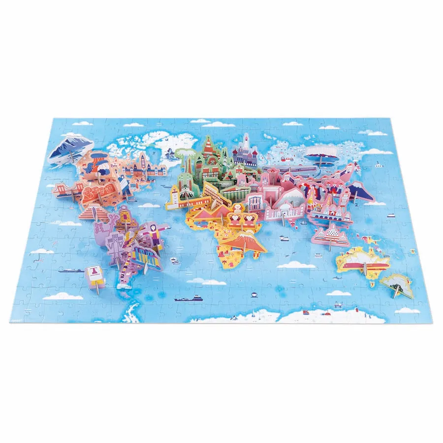 200 Piece Educational Puzzle World