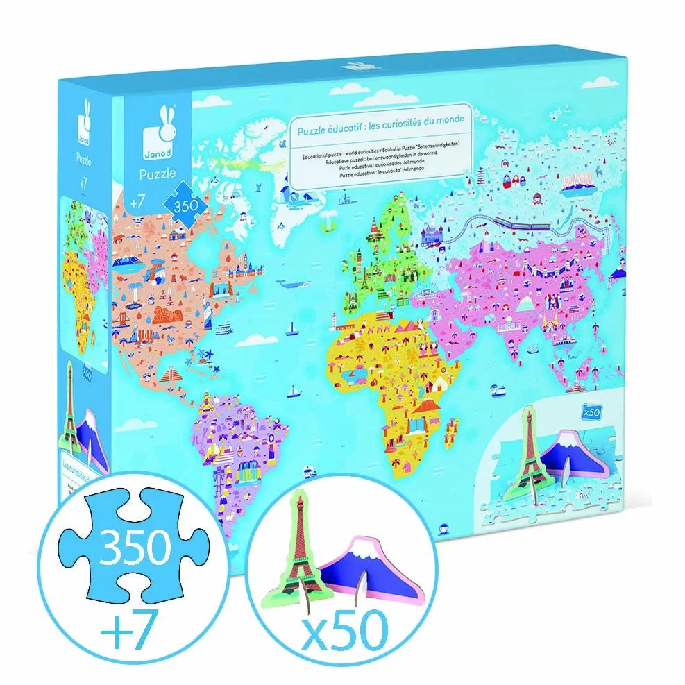 200 Piece Educational Puzzle World