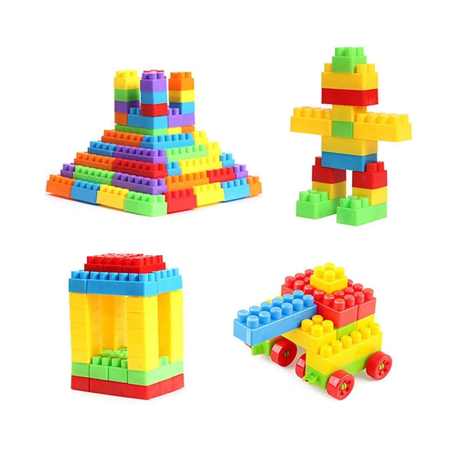 8077 60pc Building Blocks Early Learning Educational Toy for Kids