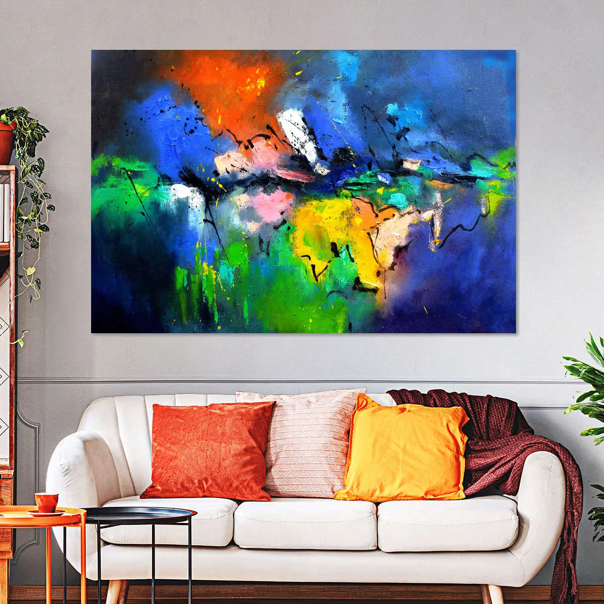 A Burst Of Colours Wall Art