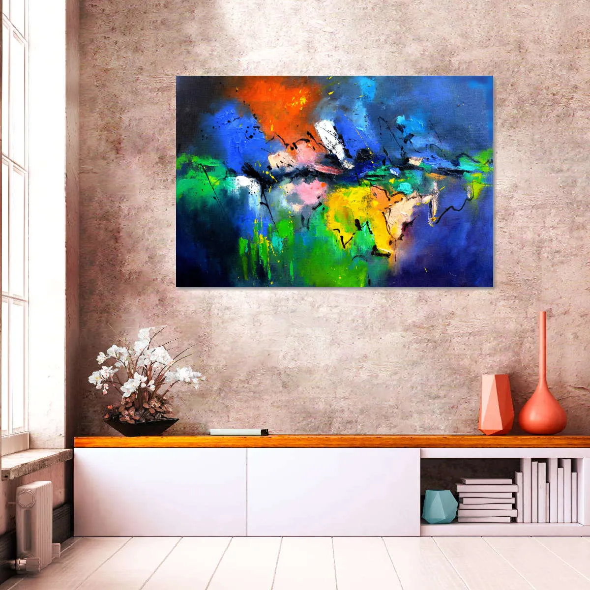 A Burst Of Colours Wall Art