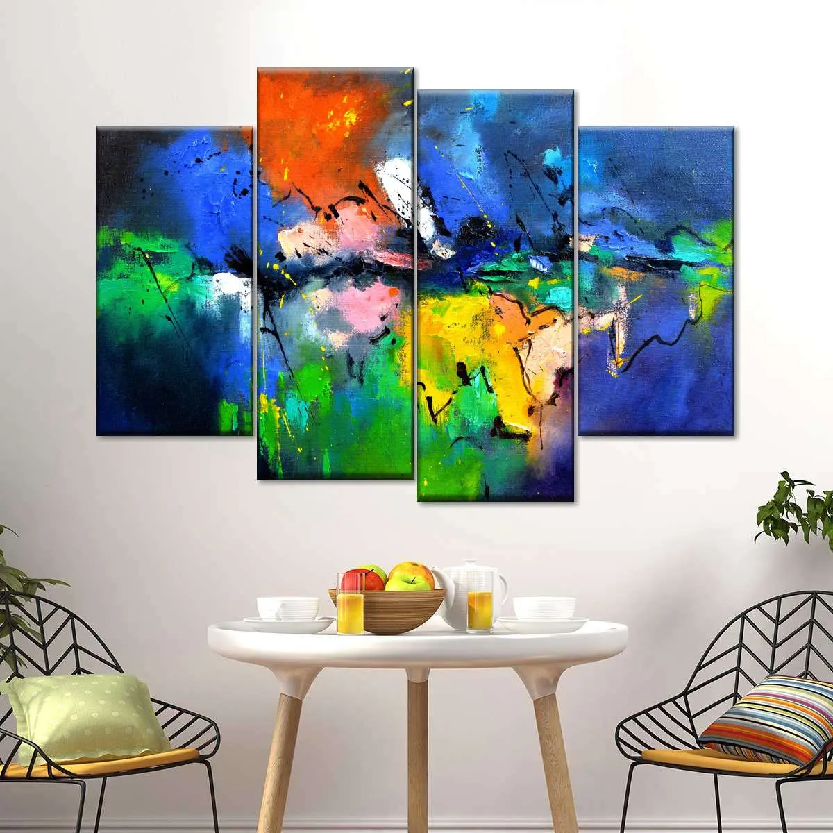 A Burst Of Colours Wall Art