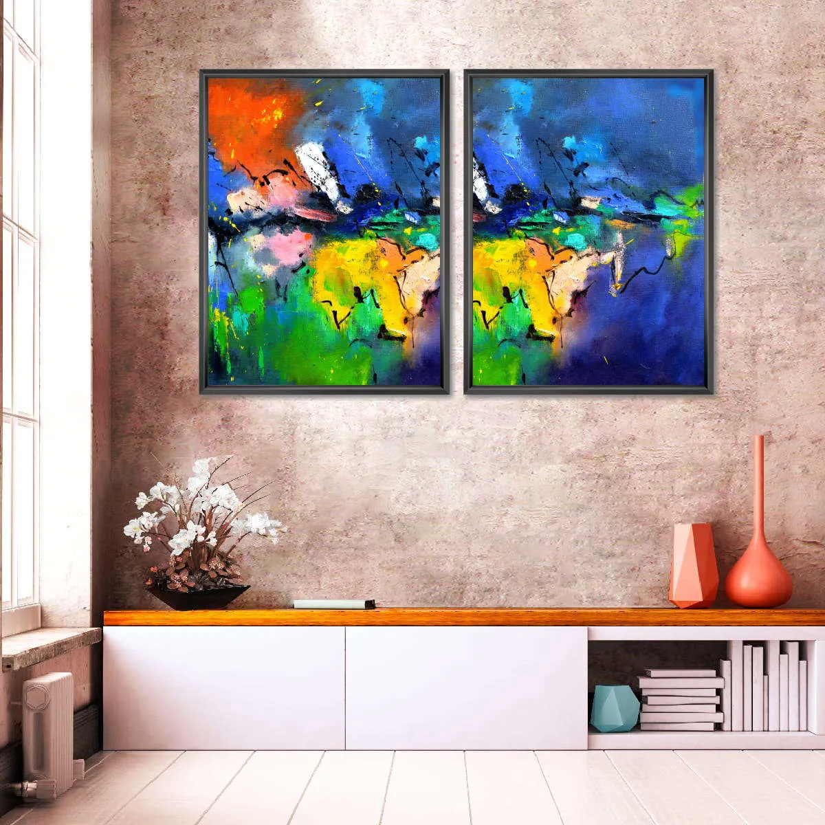 A Burst Of Colours Wall Art