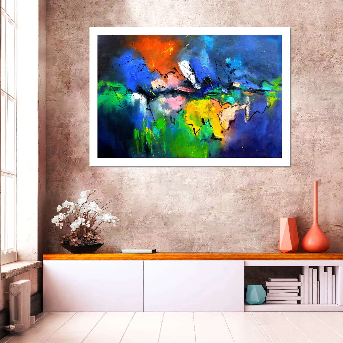 A Burst Of Colours Wall Art