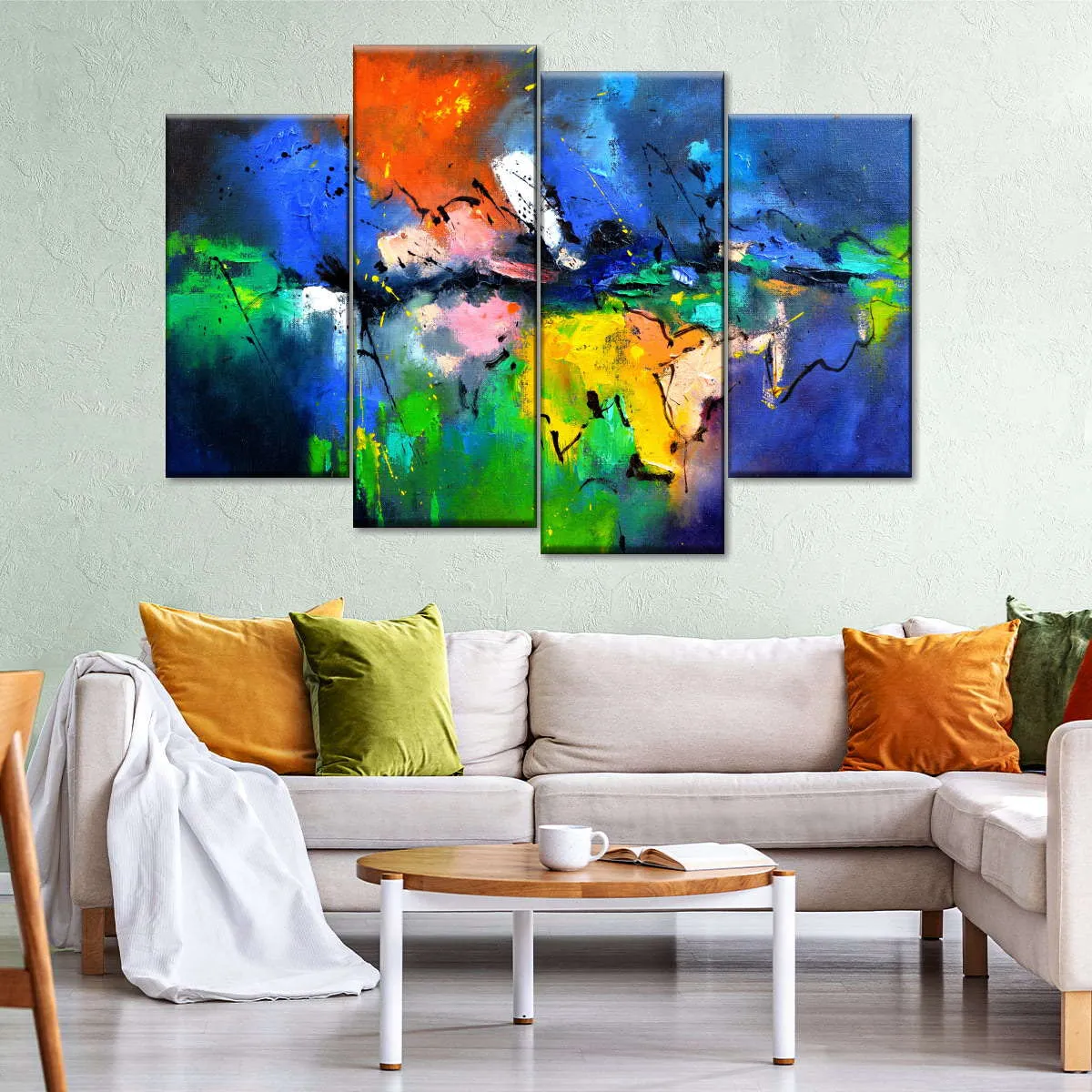 A Burst Of Colours Wall Art