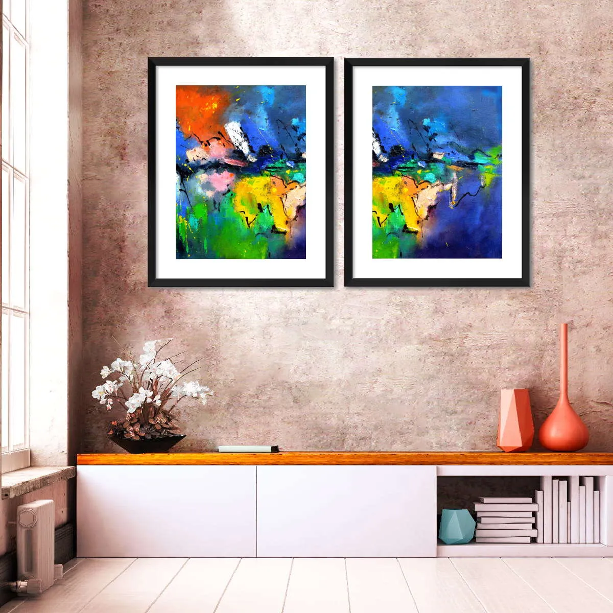 A Burst Of Colours Wall Art