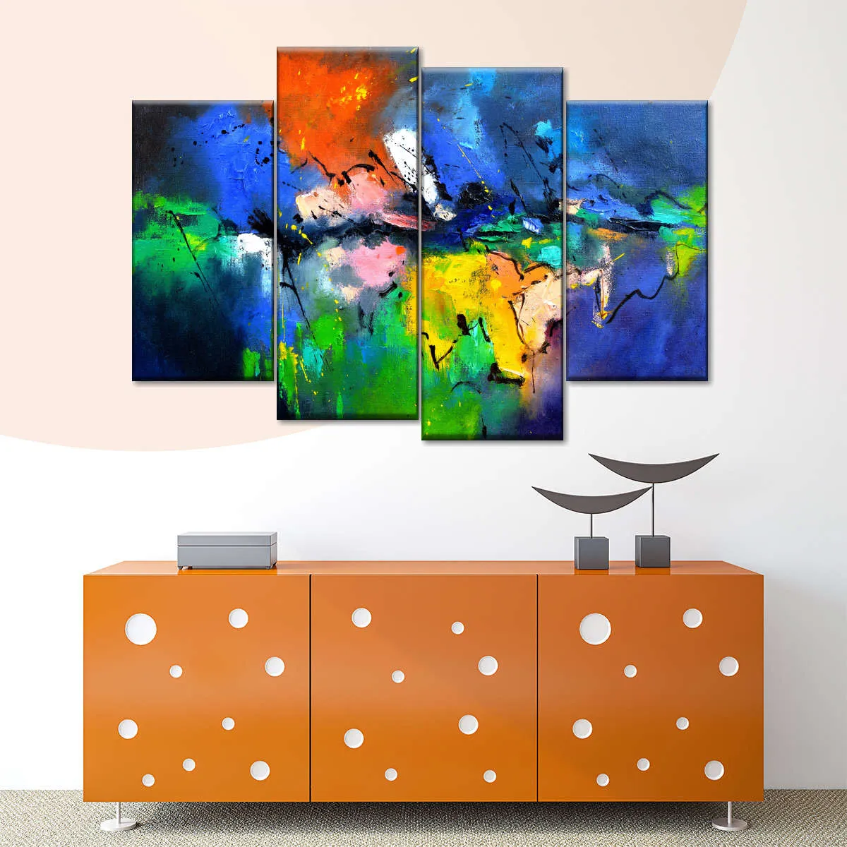 A Burst Of Colours Wall Art