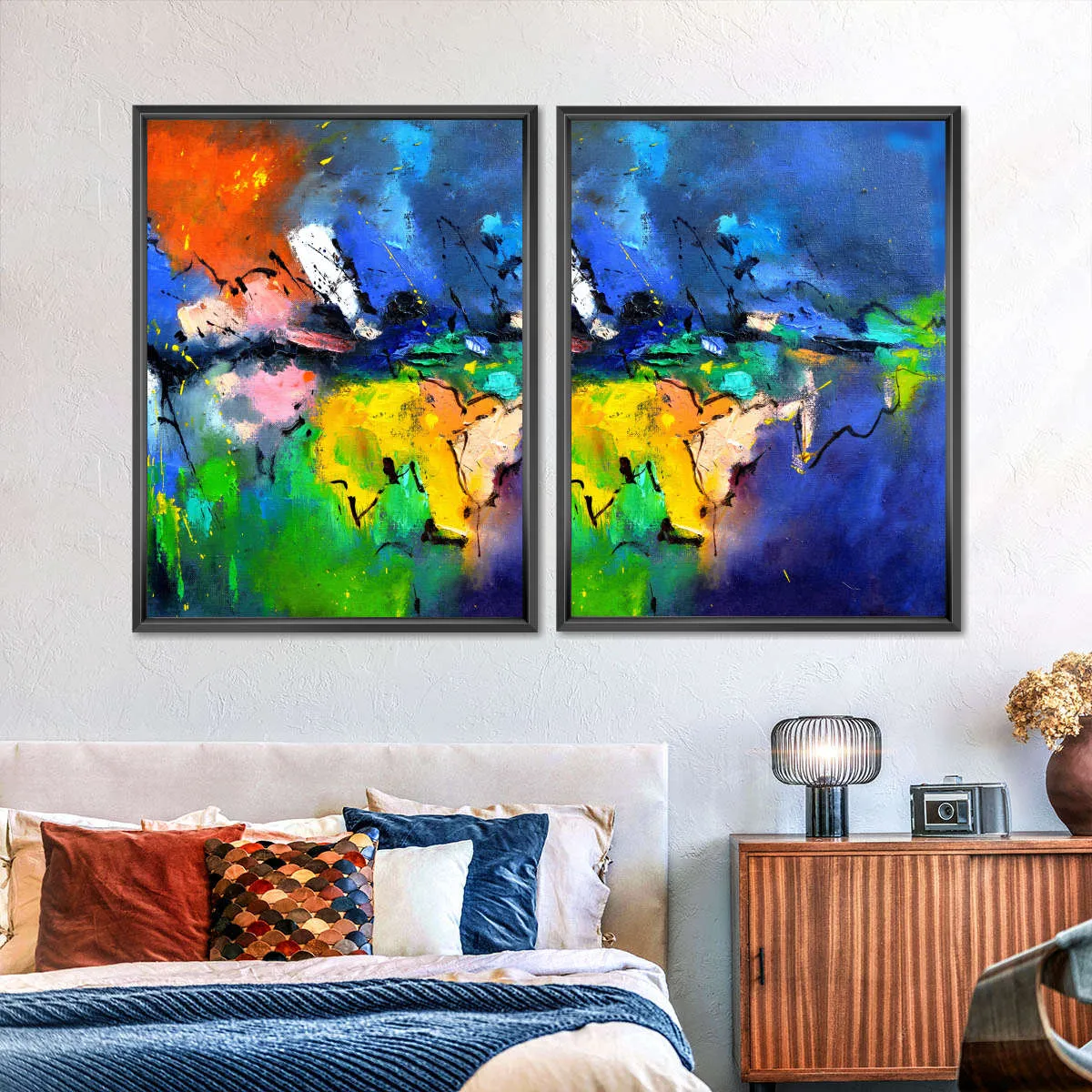 A Burst Of Colours Wall Art