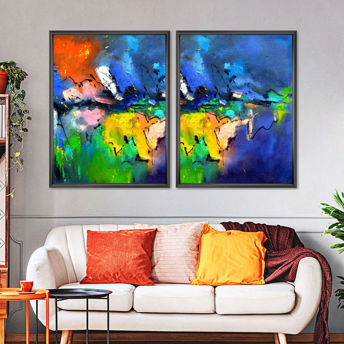 A Burst Of Colours Wall Art