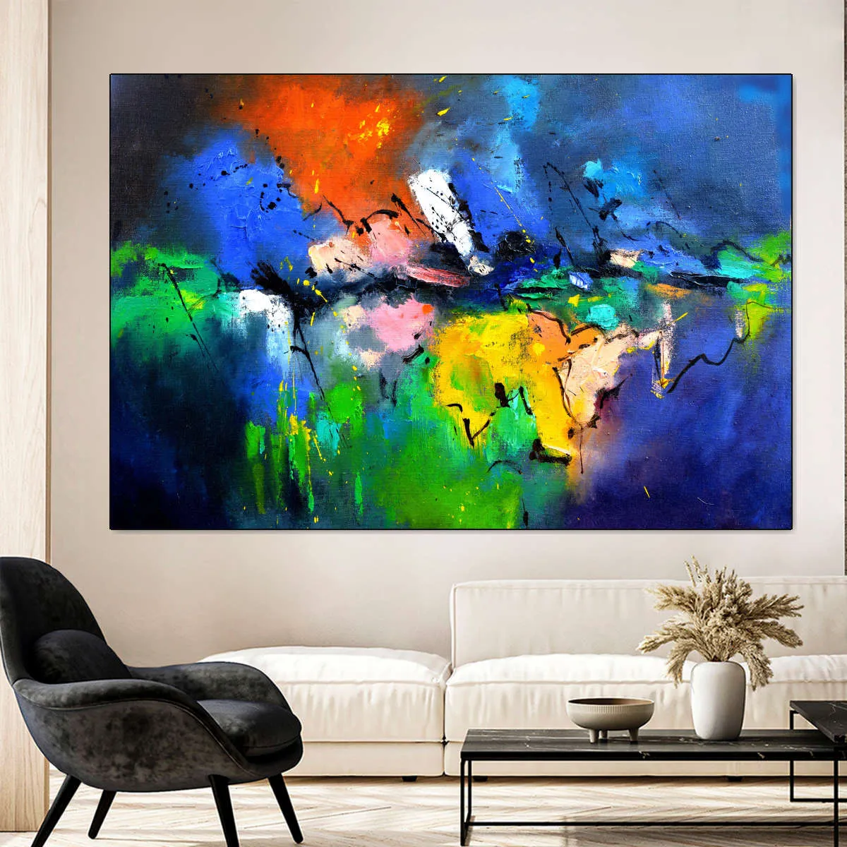 A Burst Of Colours Wall Art