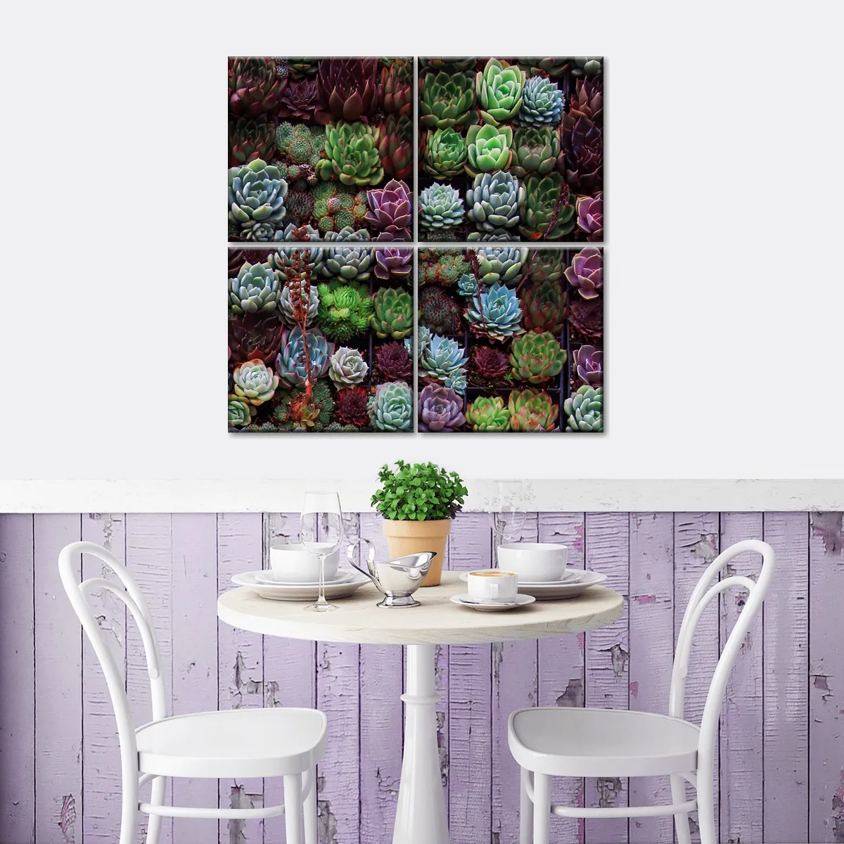 A Gathering Of Succulents Wall Art