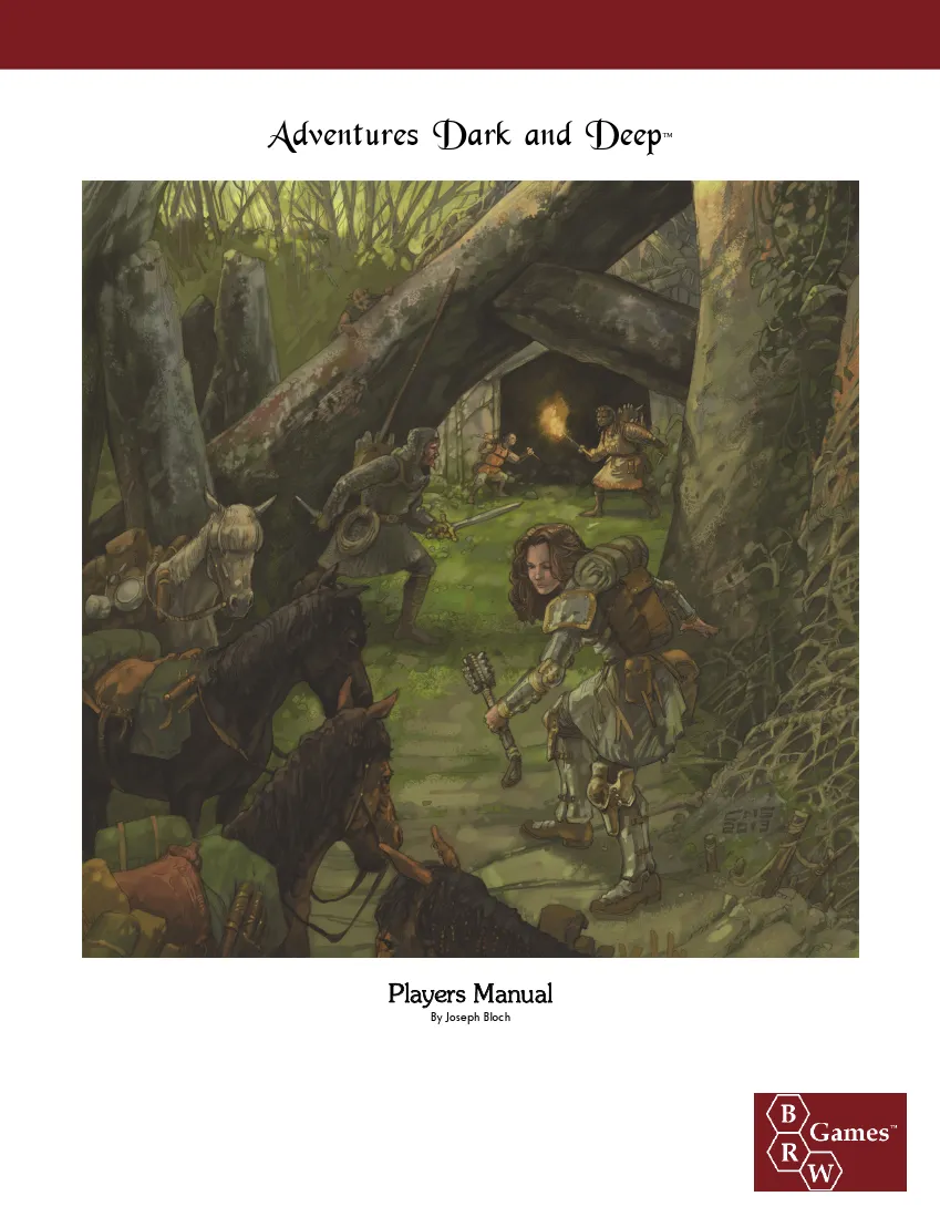 Adventures Dark and Deep Players Manual - BRW Games