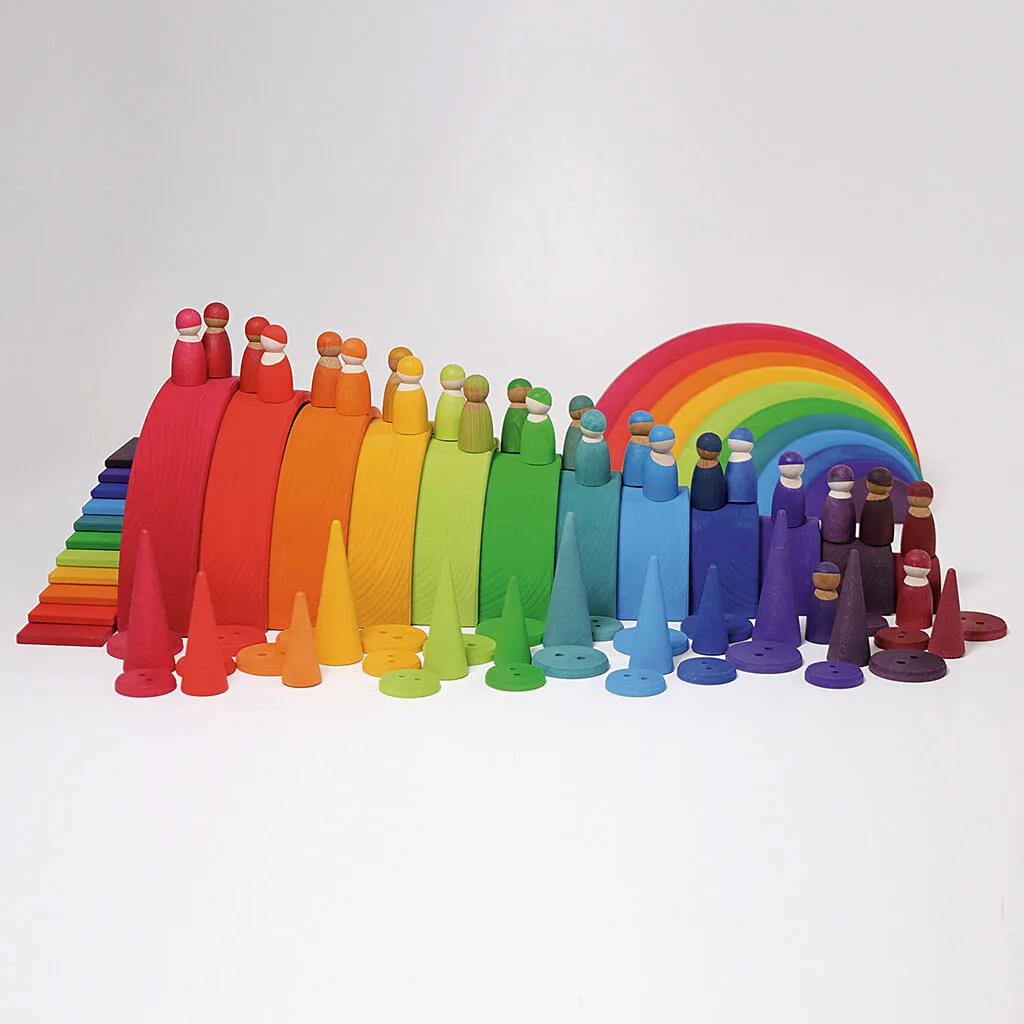 Authentic Wooden Building Boards Rainbow