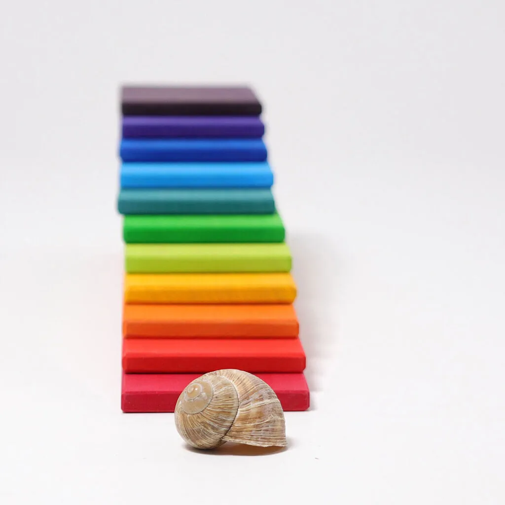 Authentic Wooden Building Boards Rainbow