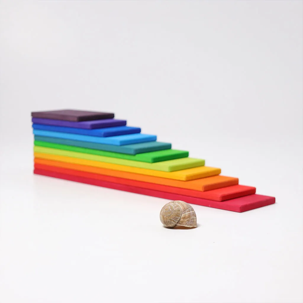 Authentic Wooden Building Boards Rainbow