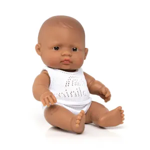 Baby Boy Doll (21cm Hispanic) by Miniland