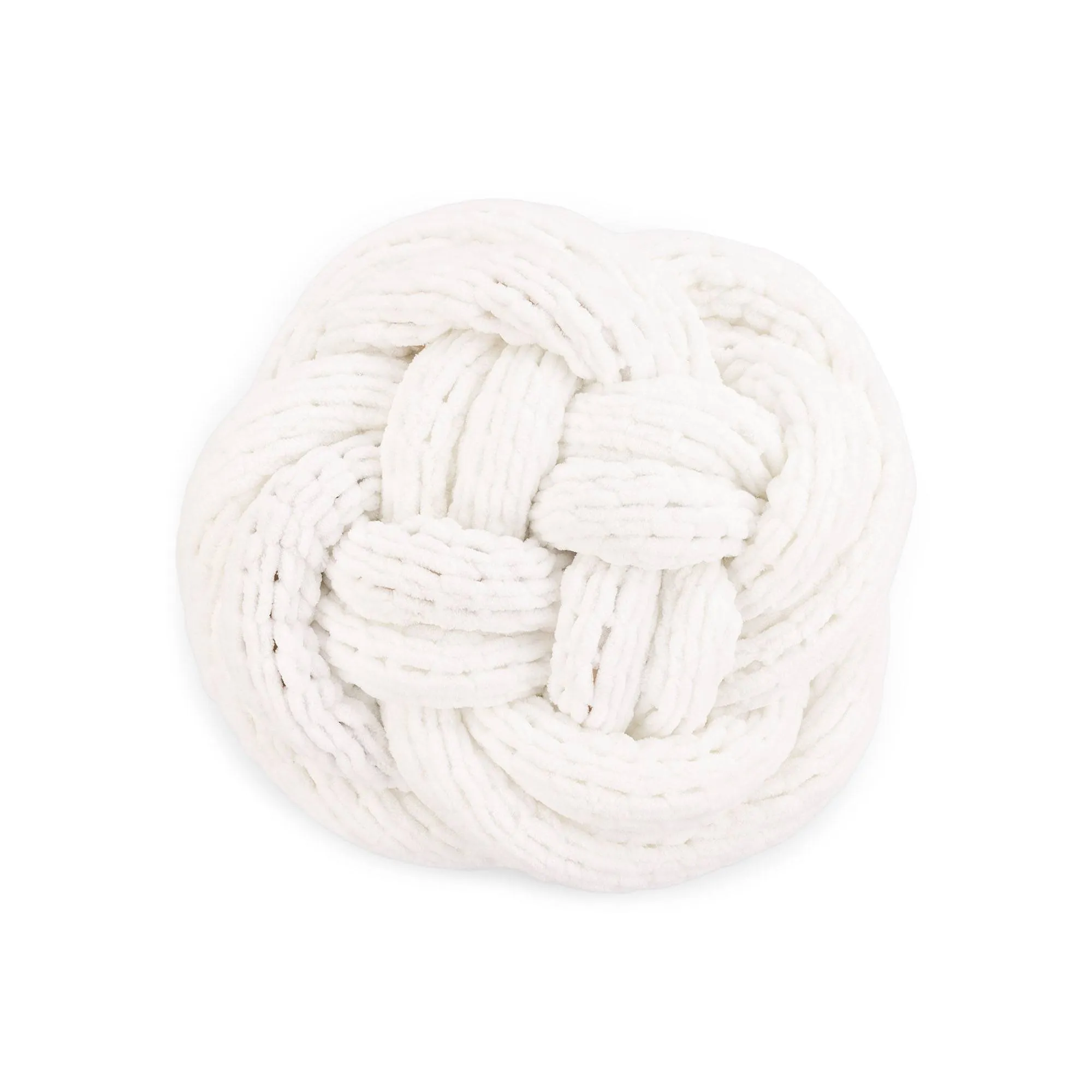 Bernat EZ Knit Sophisticated Knot Pillows