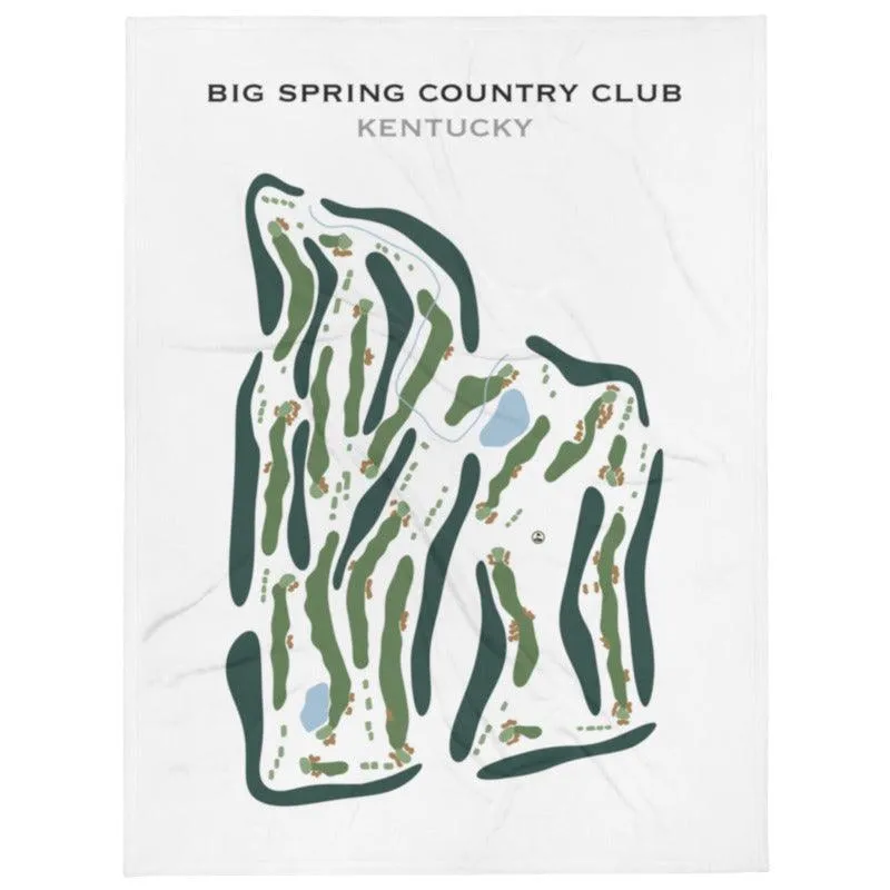 Big Spring Country Club, Kentucky - Printed Golf Course