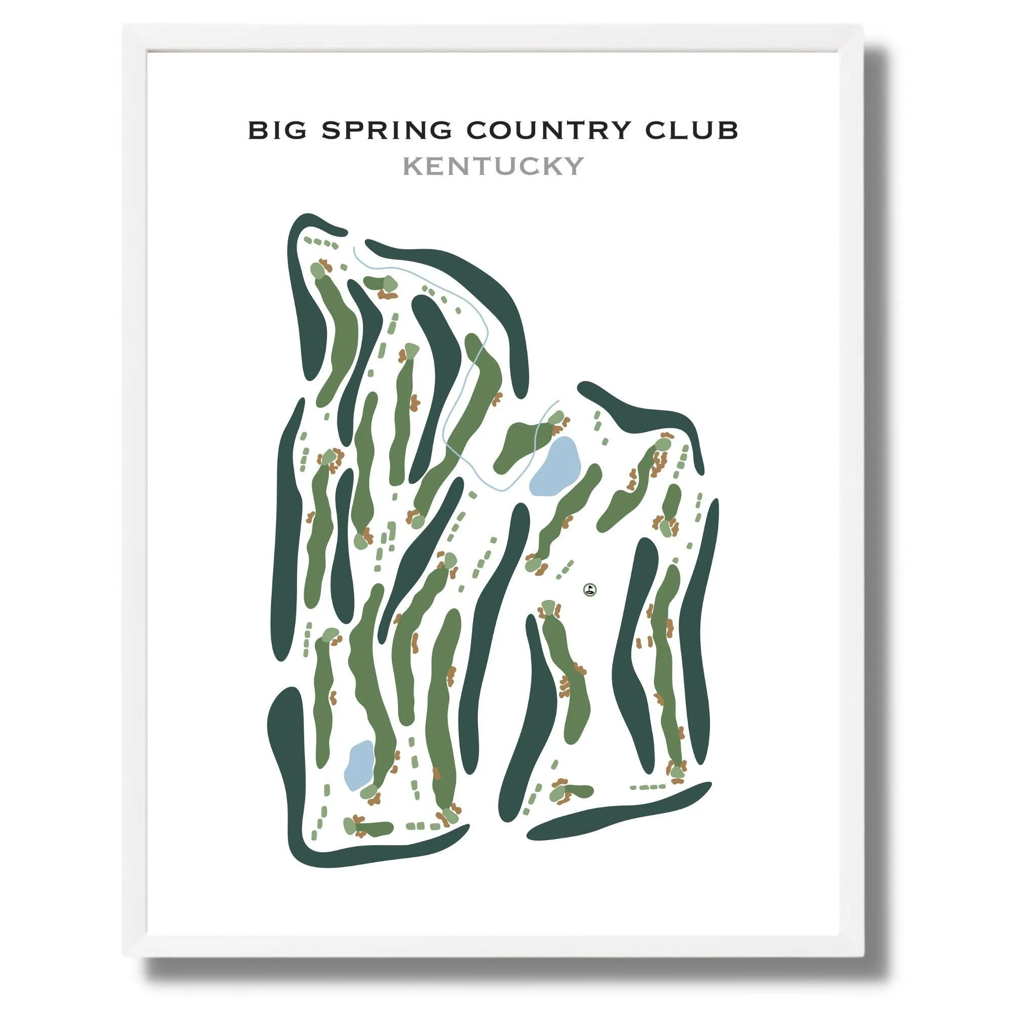 Big Spring Country Club, Kentucky - Printed Golf Course