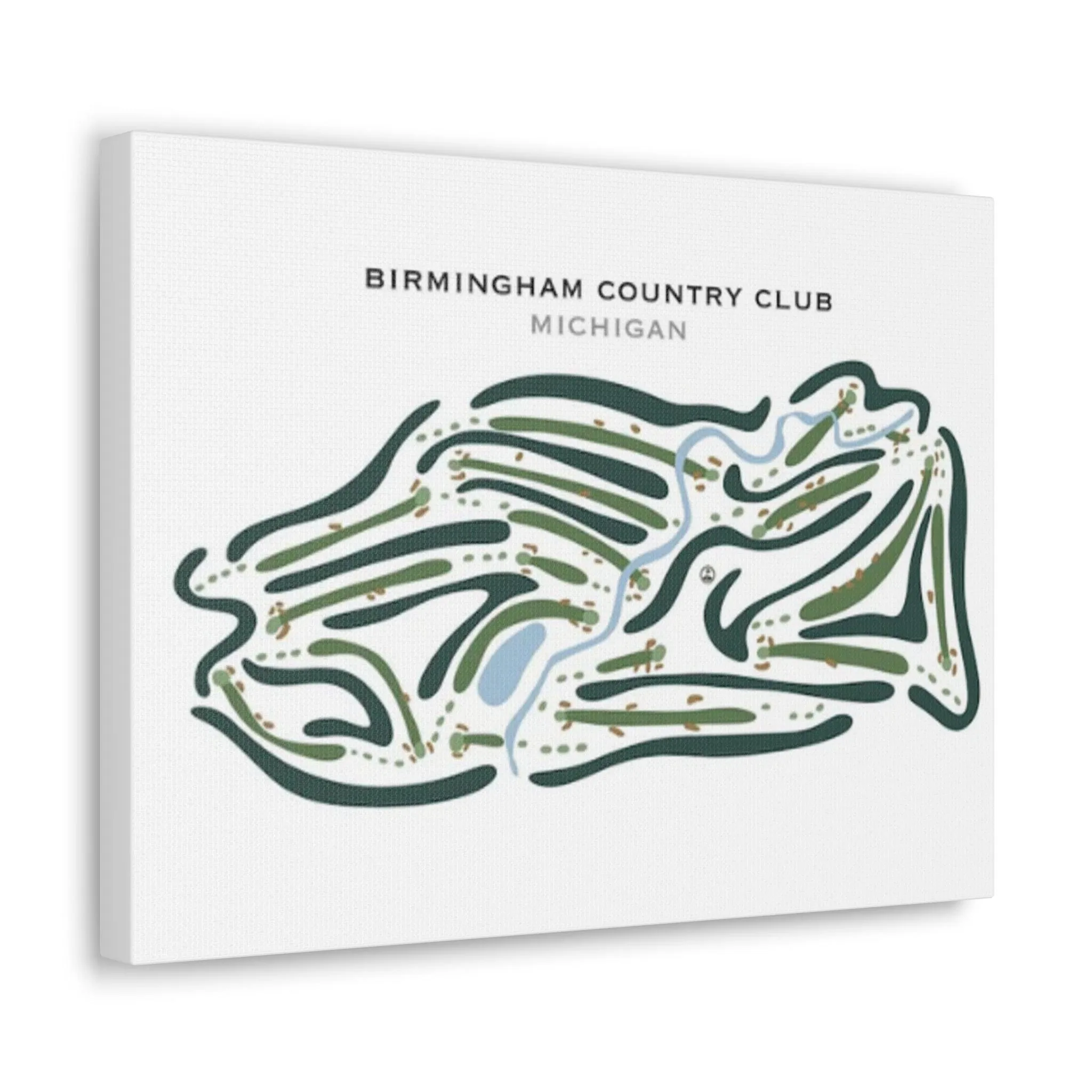 Birmingham Country Club, Michigan - Printed Golf Courses