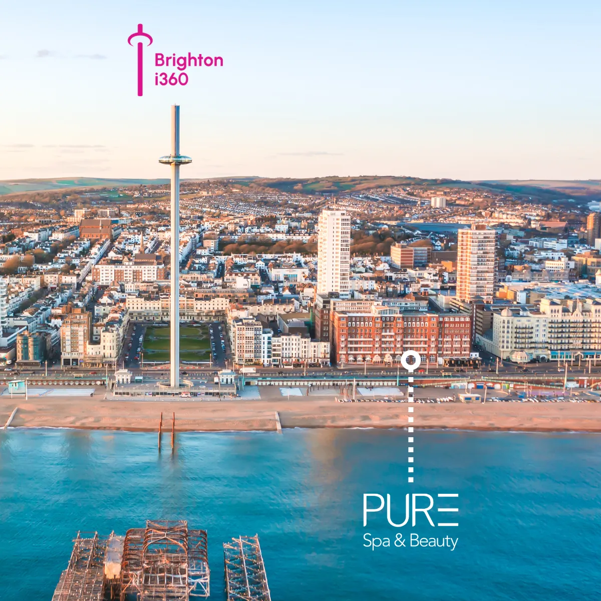 Brighton Spa & i360 Experience (For 2)