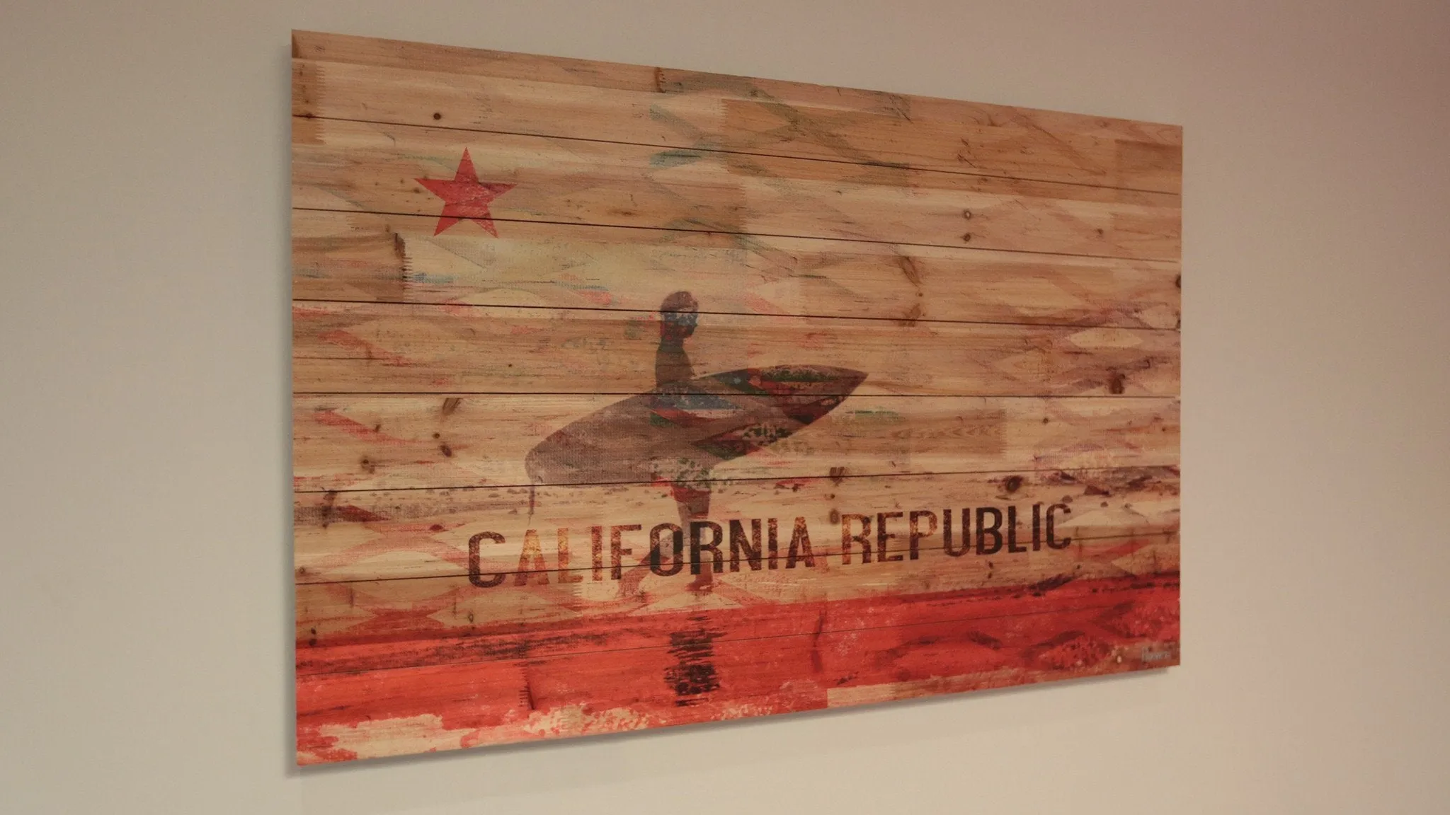 California Republic Wood Art