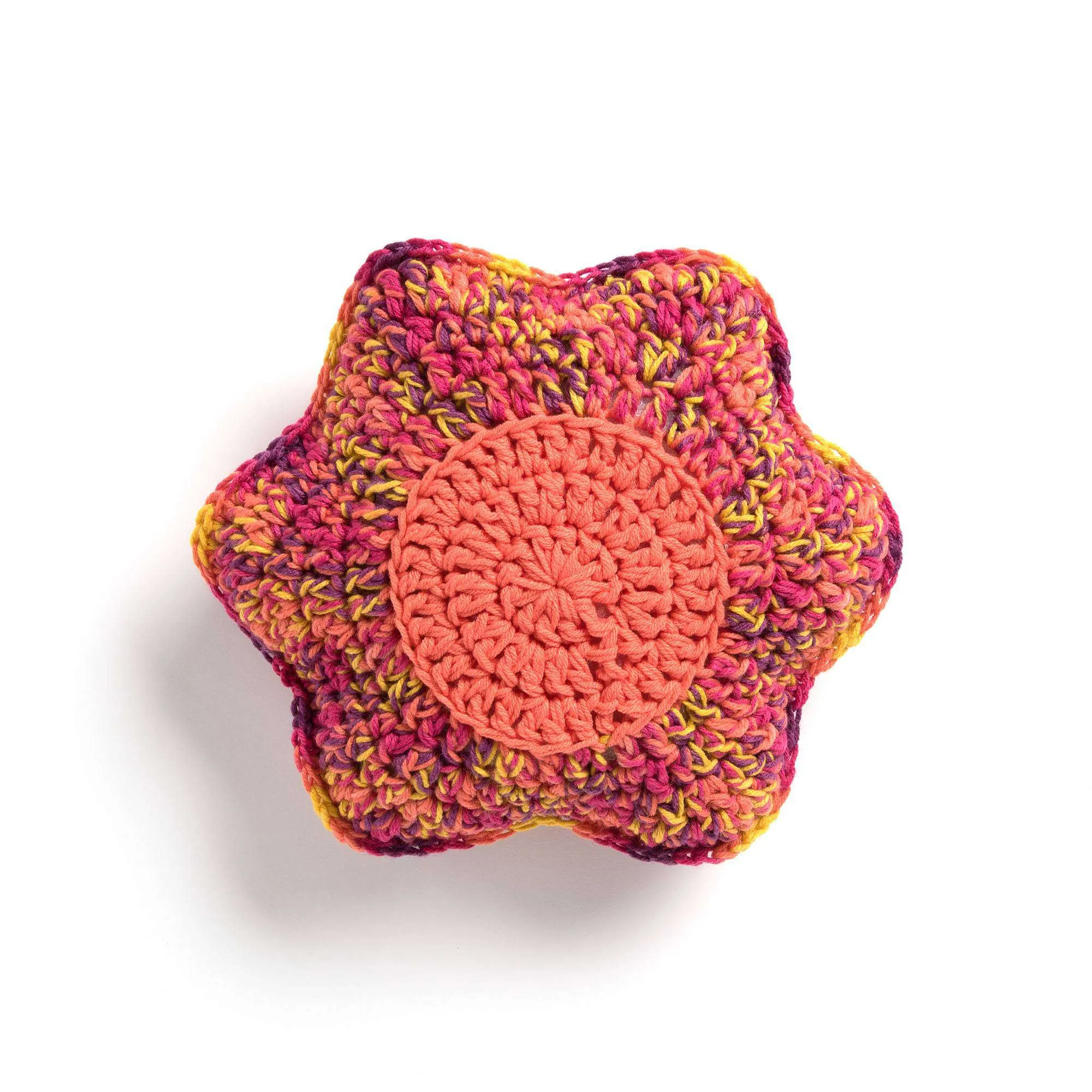 Caron Crochet Petal Pillows