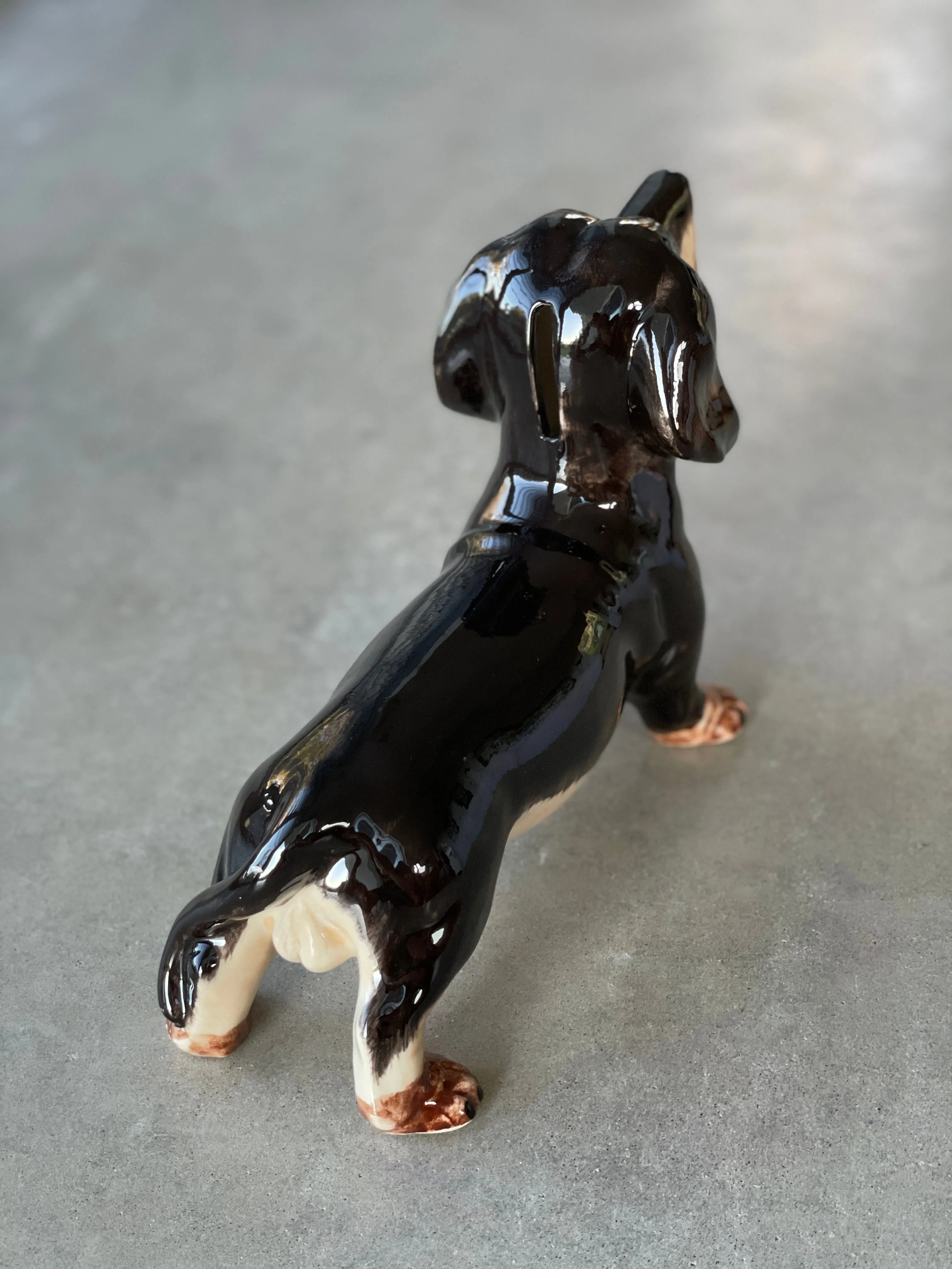 Ceramic Money Box | Black Dachshund