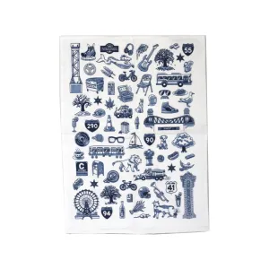 Chicago Icons Flour Sack Towel