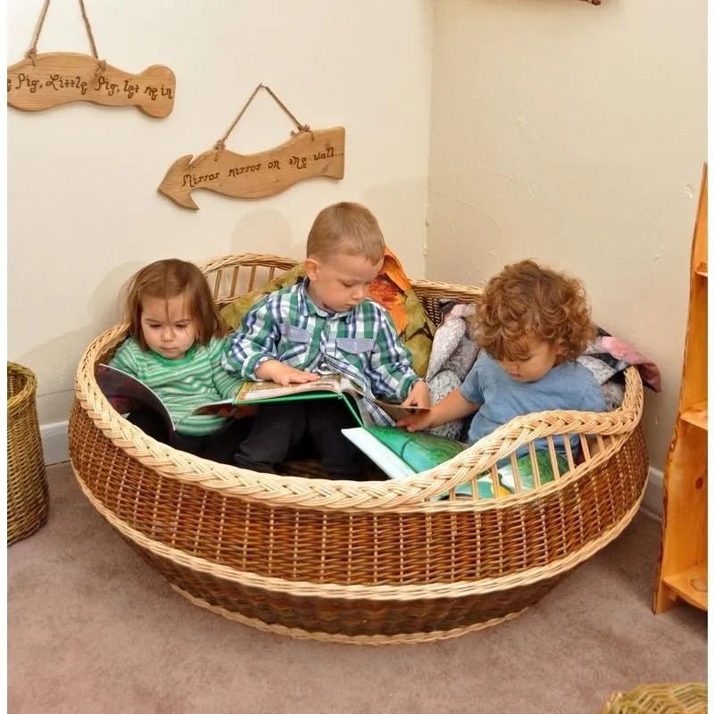 Cosy Giant Book Basket (For 3) (Direct Shipping Item)