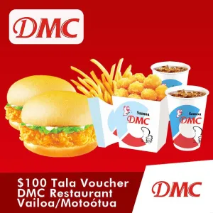 DMC Upolu - Vailoa, Moto'otua or Fugalei WS$100 Tala Meal Voucher