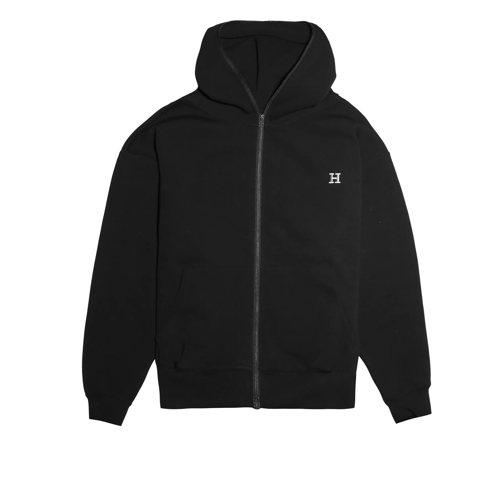 Embroidered H 2-Way Zip-Up Hoodie