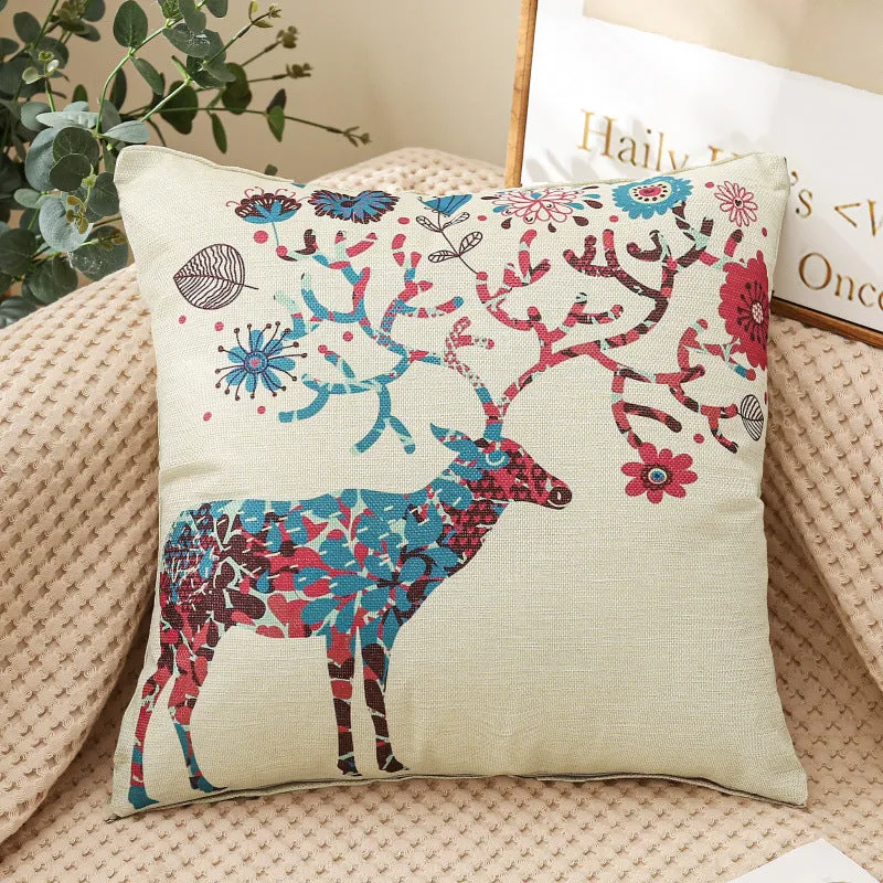 Fabric Decoration Supplies Car Gift Linen Printed Pillows Bedside Cushion Couch Pillow