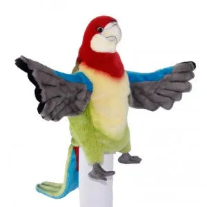 Hansa Eastern Rosella Parrot Hand Puppet 50cm