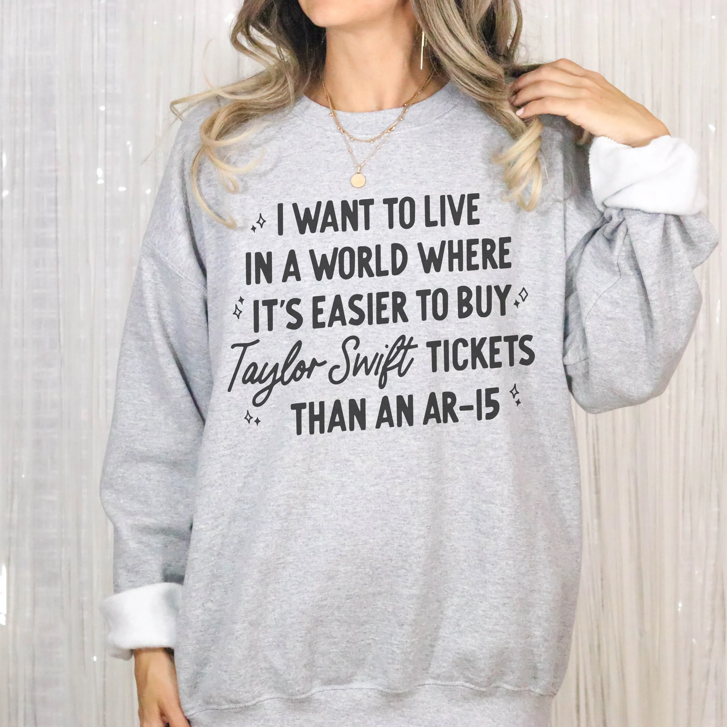 I Want to Live in a World Where it’s Easier to Buy Tickets Than an AR-15 Retro T-Shirt or Sweatshirt