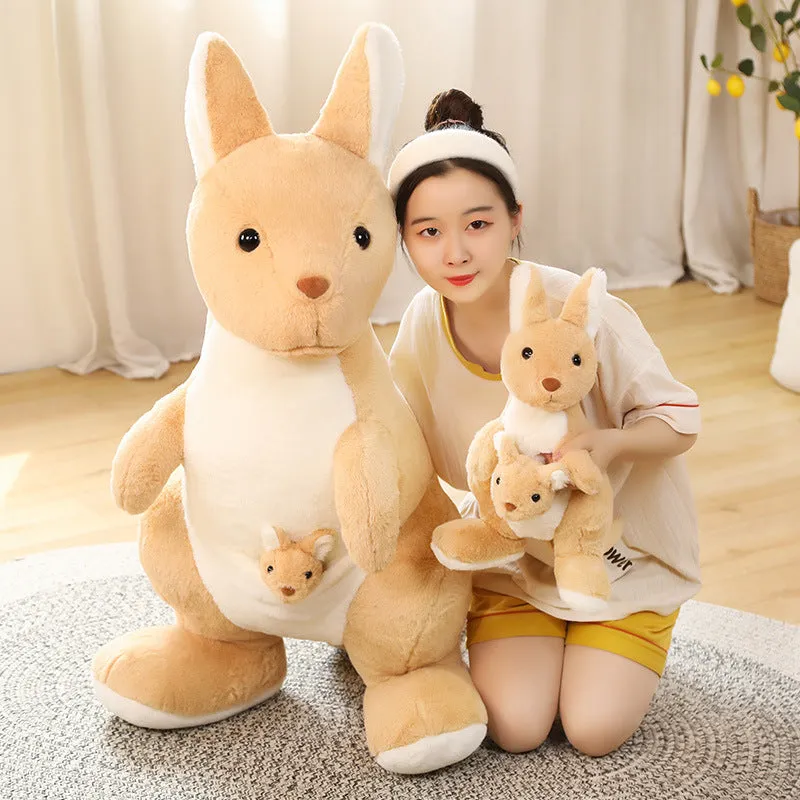 KuddleRoos: Mommy & Mini Kangaroo Plushie