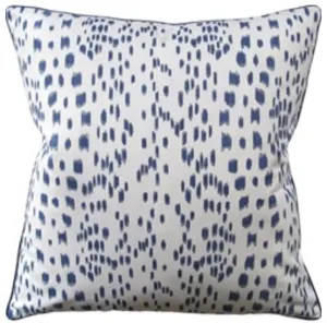 Les Touches Pillow, Blue, Pair