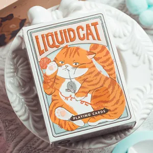 Liquid Cat Playing Cards by 808 Magic and Bacon Playing Card