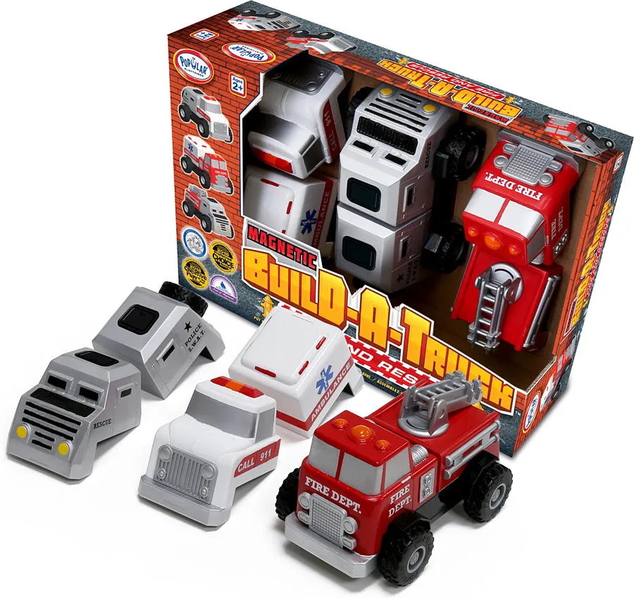 Magnetic Build-A-Truck Sets