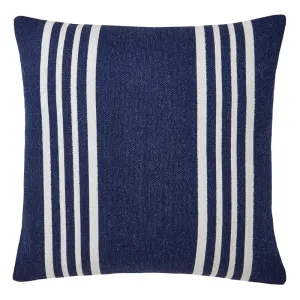 Mar Blue & Ivory Striped Pillows by Mode Living