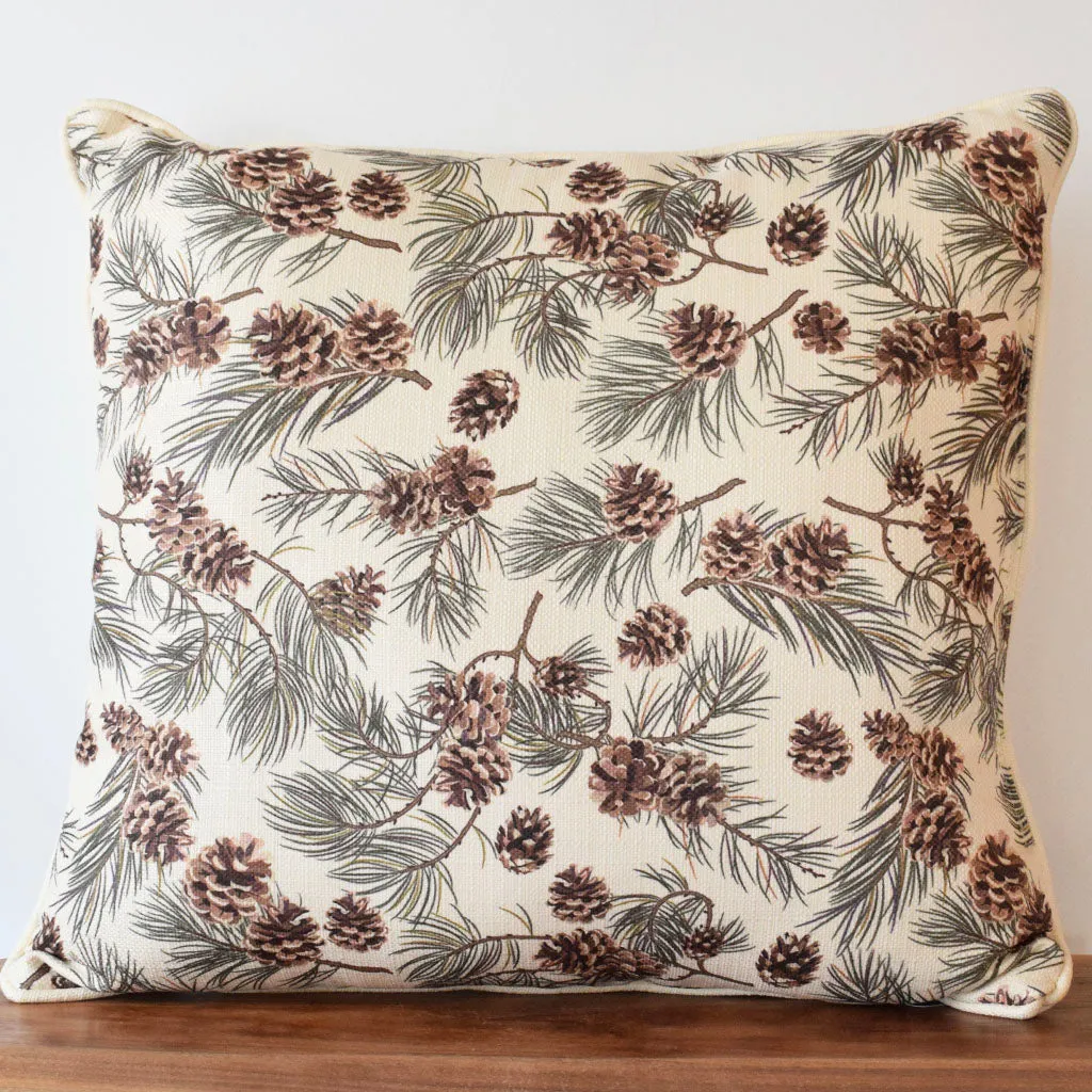 Pinecone Pattern Oversized Square Pillow