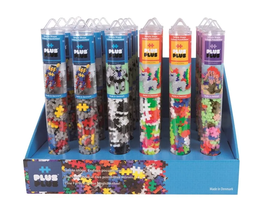 Plus-Plus - 24pcs Display Pack - Superhero -100 pcs