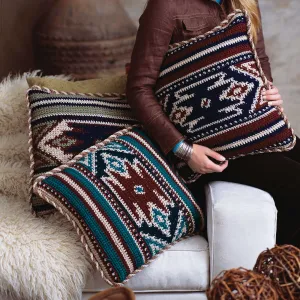 Red Heart Crochet Desert Pillows