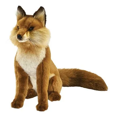 Red Sitting Fox Plush Toy 30cm Hansa