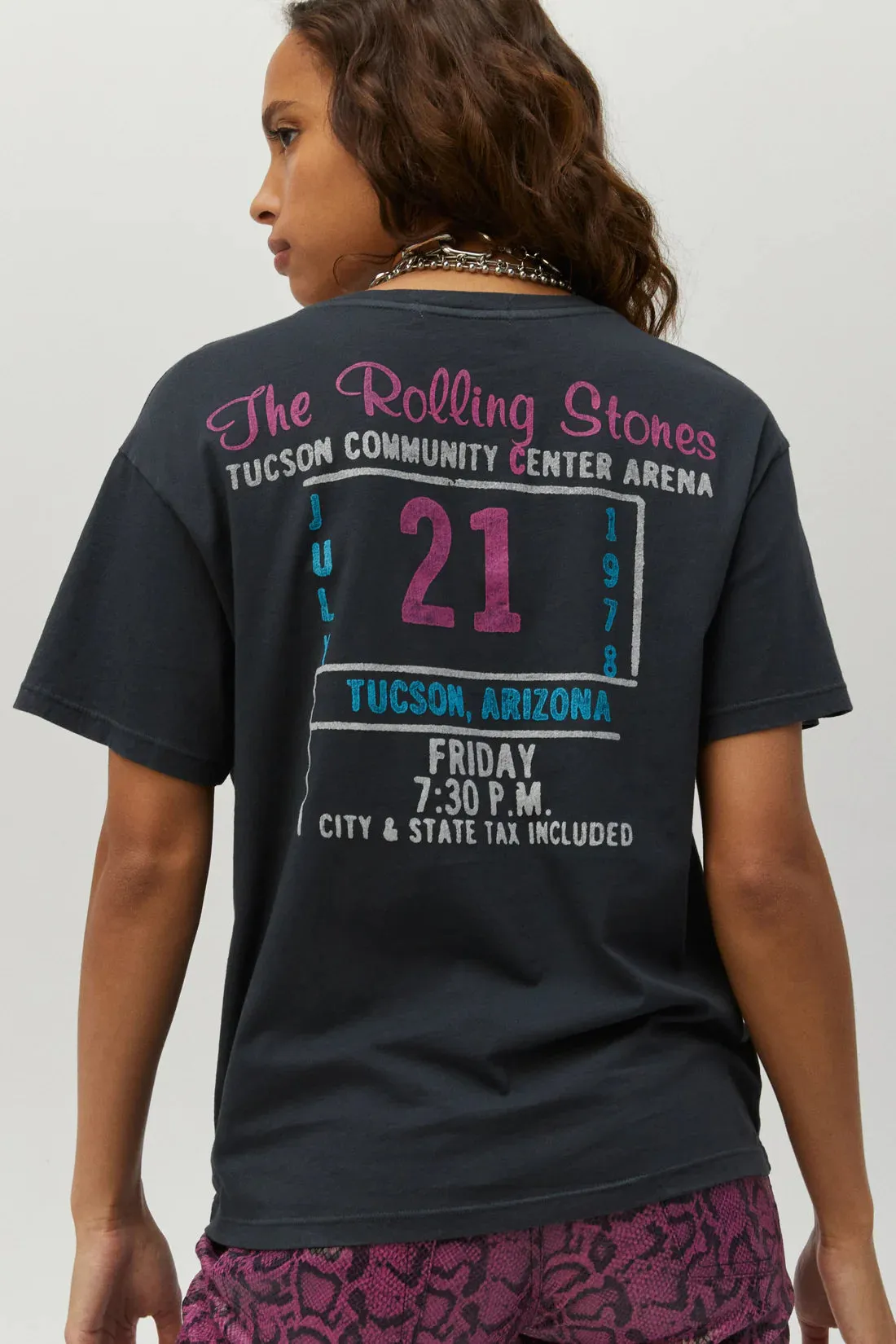 ROLLING STONES TICKET 78 BOYFRIEND TEE