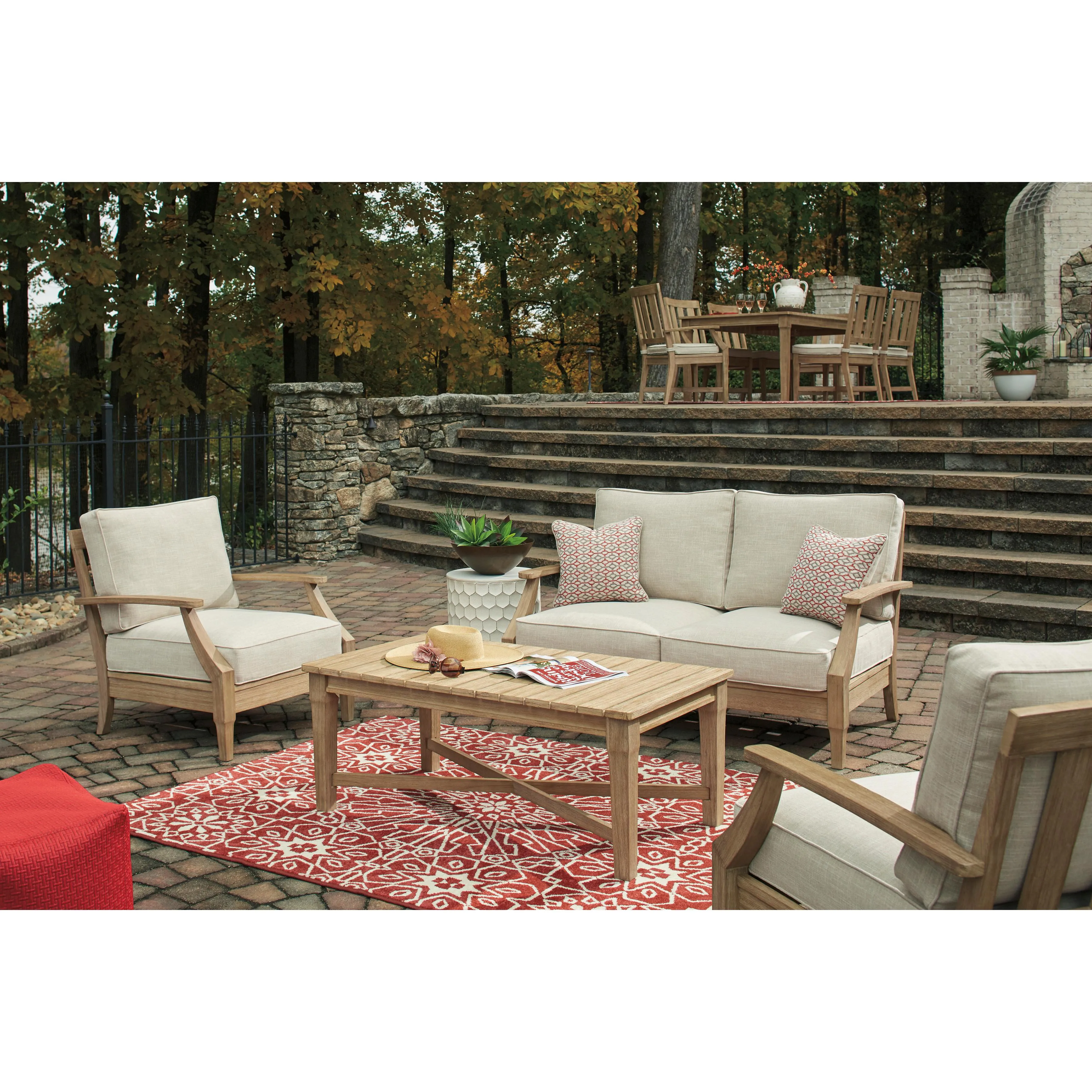 Signature Design by Ashley Clare View P801-835 Loveseat with Cushion