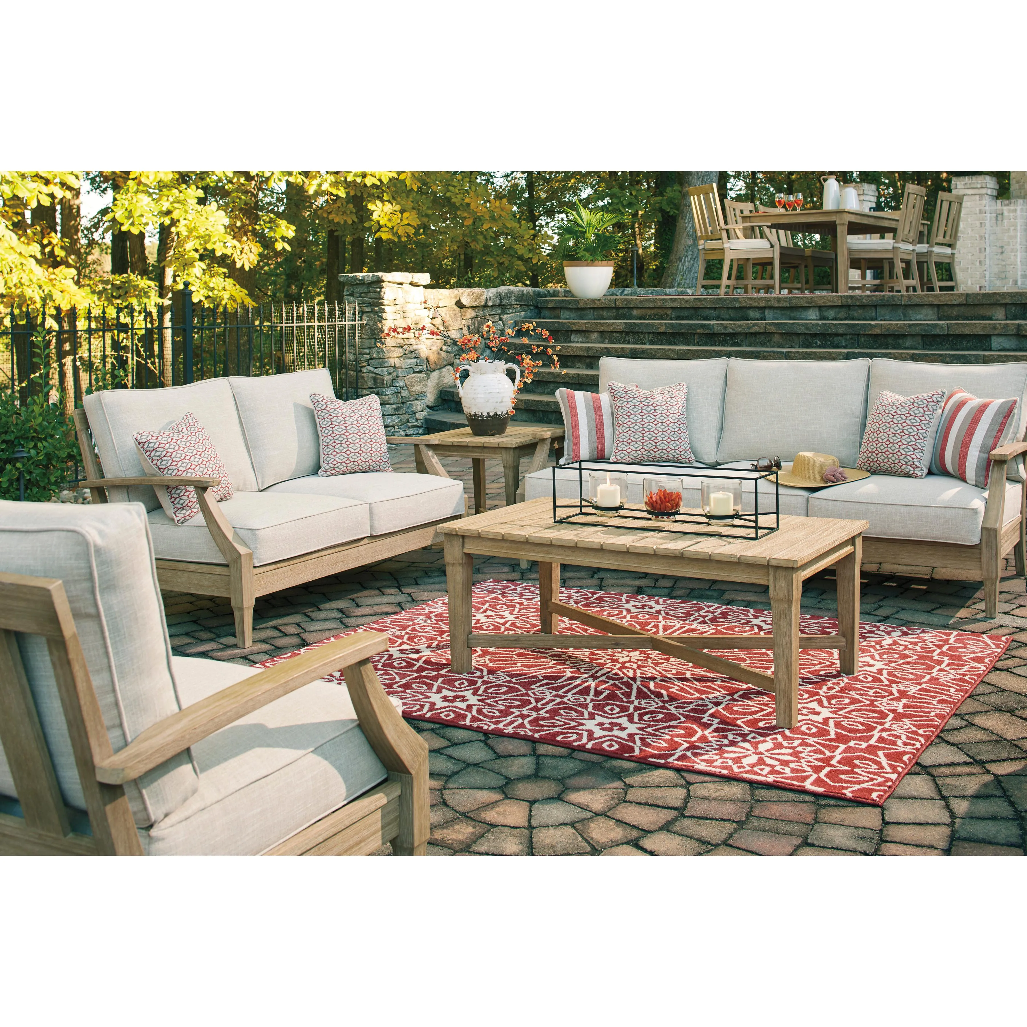 Signature Design by Ashley Clare View P801-835 Loveseat with Cushion