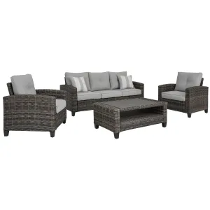 Signature Design by Ashley Cloverbrooke P334-081 Sofa/Chairs/Table Set