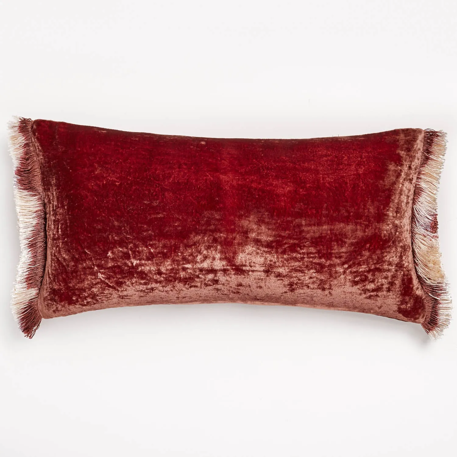 Silk Velvet Fringe Lumbar