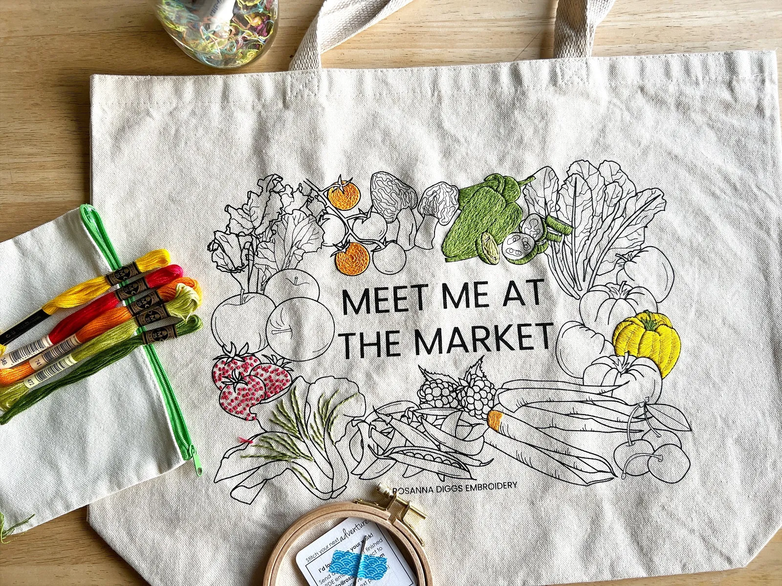 Tote Bag Embroidery Workshop with Rosanna Diggs